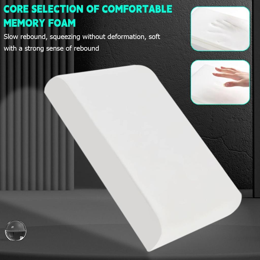 Mandark Car Center Console Cover, Soft Leather Memory Foam Automotive Armrest Seat Box Cushion Pad, Waterproof Comforable Vehicle Arm Rest Mat