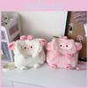Cute Soft Lamb Plush Cartoon Backpack Curved Shoulder Straps Girls Students