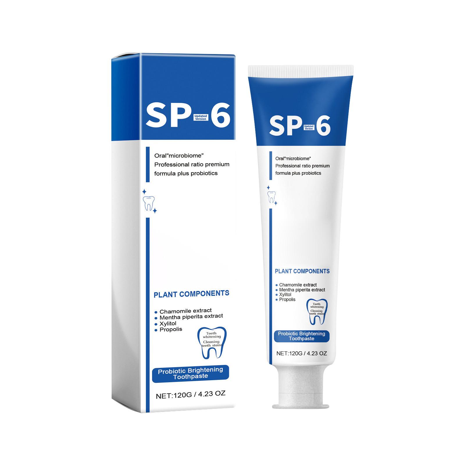 

Пробиотическая отбеливающая зубная паста, зубная паста для глубокой очистки, зубная паста для свежего дыхания One Size синий