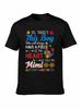 Boy Calls Me Mimi Autistic Autism Awareness Mens Cotton TShirt Tee Top