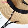 SOMALER Summer Hats For Women Sun Protection Man Panama Hat Straw Beach Hat UV Protection Travel Cap