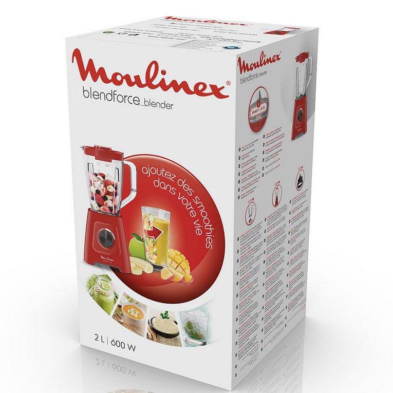 Moulinex Blendforce Blender 550 W 2 L Red