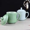Celadon Ceramic Tea Cup with Lid