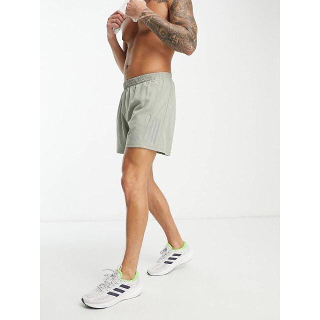 

Вересковые шорты цвета хаки adidas Running Own The Run