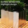 Folded Windproofed Guard Compacts Outdoor Reliability Stove Windshield for Hiking and Picnics