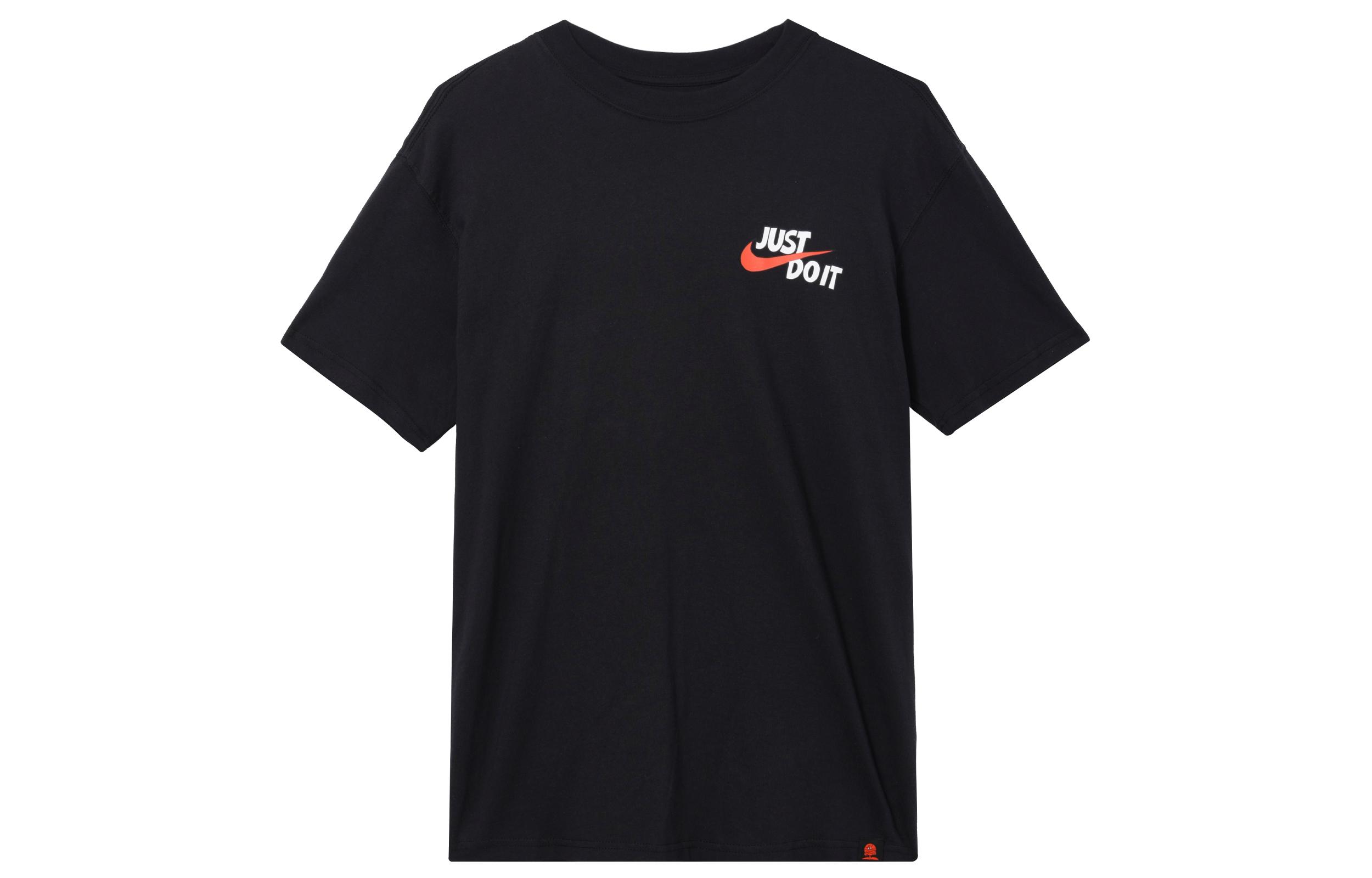 

Nike T Shirts Men s Black Crew Neck Moderate Straight Fit FJ2324-010 S