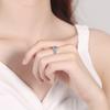 JoyceJelly Women's 0.5 or 1ct D Color Moissanite Diamond Ring Luxury Wedding Engagement Jewelry 925 Sterling Silver Plated Pt950 Gold