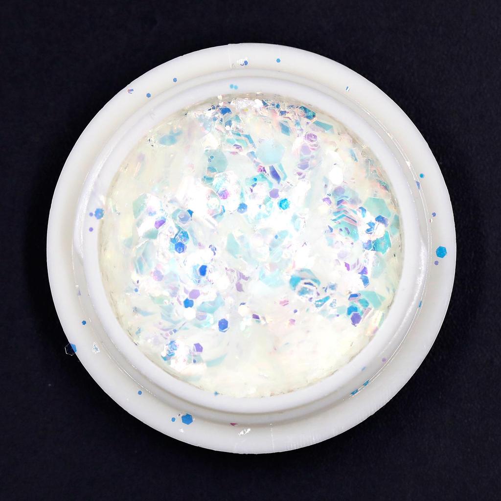 Elf's Eye Glitter Gel: Laser Gradient Mixed Color for Stunning Nail Art
