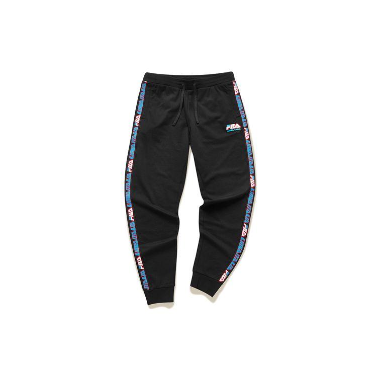 Fila Fusion Mid-Rise Drawstring Knit Sports Pants Men Bottoms Deep-Black T11M026601F-BK