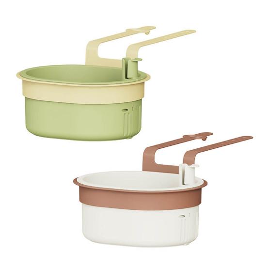 2Pcs Drain Baskets High-Efficiency Filter Easy to Install Automatic Dumping Sink Strainer Baskets Kitchen Trash Catcher