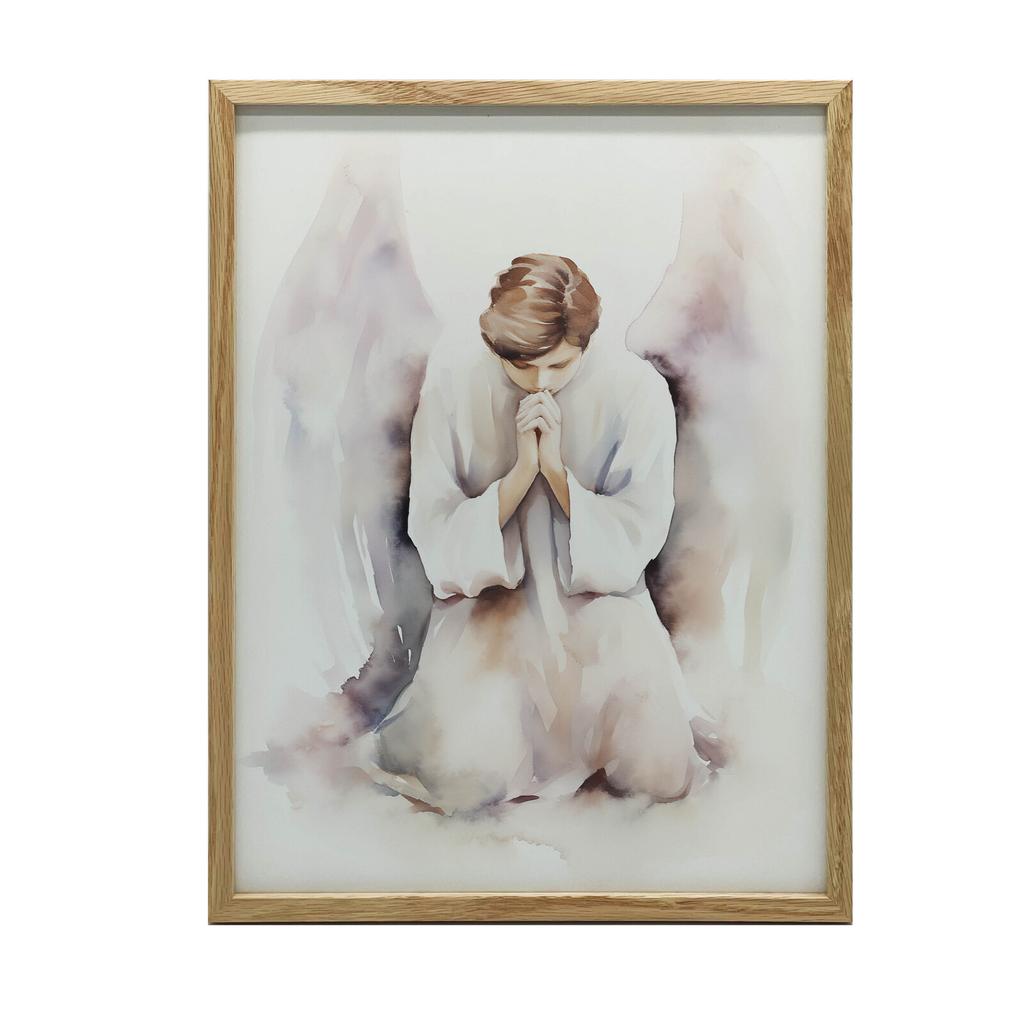 Anielska Modlitwa Anielska Modlitwa, 50X70 Cm, Rama Aluminiowa Czarna, Papier Matowy 230 Gsm