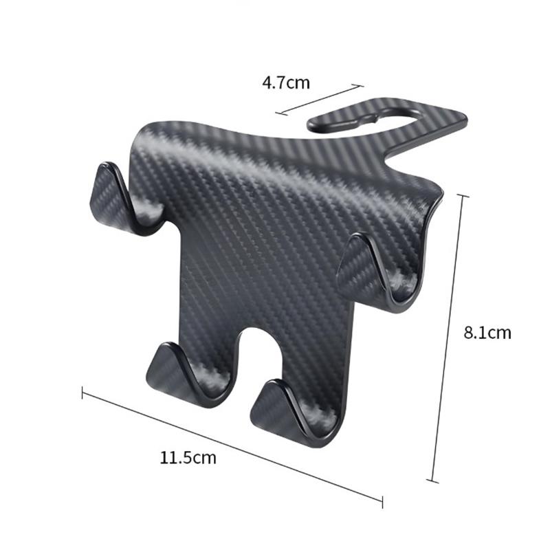 1/2Pcs Car Seat Headrest Hook Hanger Storage Organizer Universal For Handbag Purse Coat Fit Universal Vehicle