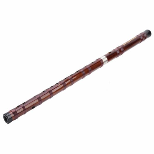 Chinese Bamboo Flute, F Key, 2-Section Design, Accurate Tone Holes, Multi-Purpose Playing, Traditional Handmade, Bitter Bamboo Flute (Key of F)