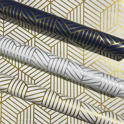 Golden Geometry Modern Fashion Self Adhesive Wallpaper Home Decoration Building Materials TV Background Wall PVC Wallpaper