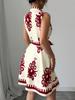 European & American Women's Summer 2025 Sleeveless Lace-up Waist-cinching Printed Dress
