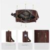 Breast bag Crazy horse leather retro messenger bag niche fashion trend cylinder bag genuine leather messenger shoulder bag breast bag men's bag