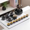 Black Pottery Kung Fu Tea Set Cover Bowl Teapot Tea Cup Tea Set Accessories Complete Tea Tray Business Gifts High-end Gift Box