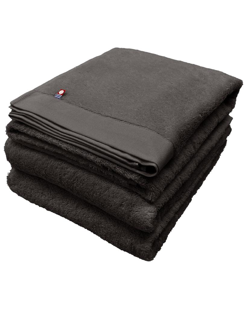 Toalha Fuwarira Imabari Toalha de banho cor de terra 68 x 125 cm Altamente absorvente Secagem rápida Presente suave Carvão macio e fofo Conjunto de 3