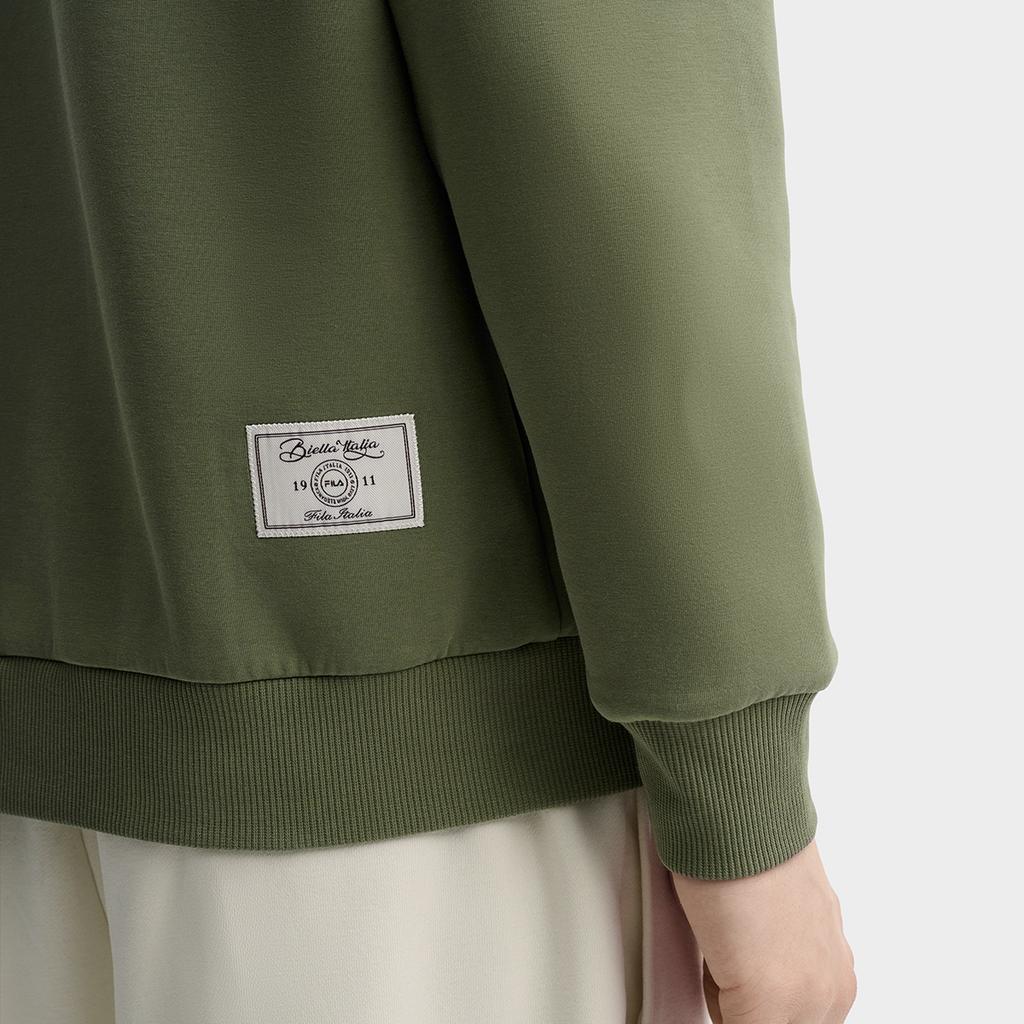 Fila Fresh Fashion Trend Hoodie Men Hoodies Military-Green F11M439211FKK