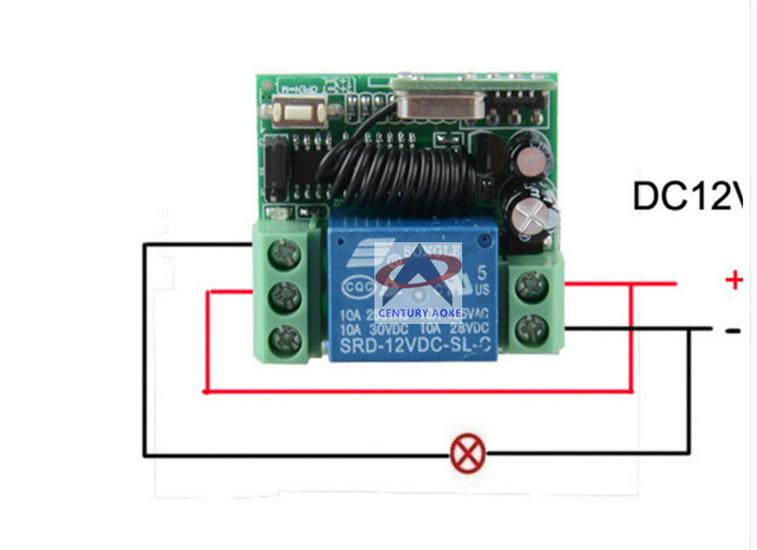 12V Dual Remote Access Control Switch with Freely Stickable Button