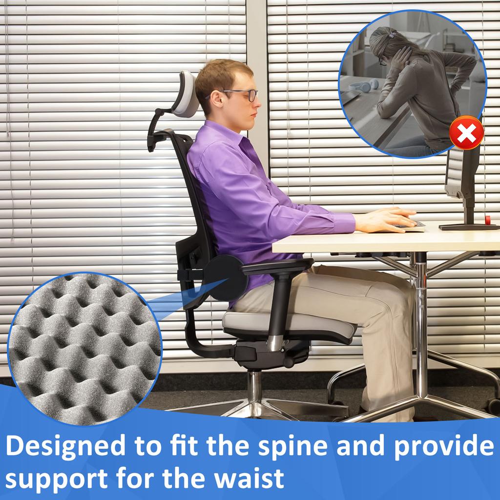 Car Seat Oil Cylinder Lumbar Roll Pillow Office Chair Lumbar Protector Back Lumbar Fatigue Relief Rolling Lumbar Support