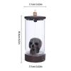 Windproof Lampshade LED Skull Ceramics Incenses Burners Waterfall Backflow Incenses Cones Holders for Home Decoration