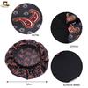 New Amoeba Satin Round Cap Elastic Wide Brim Night Cap Shower Cap Beauty Salon Cap