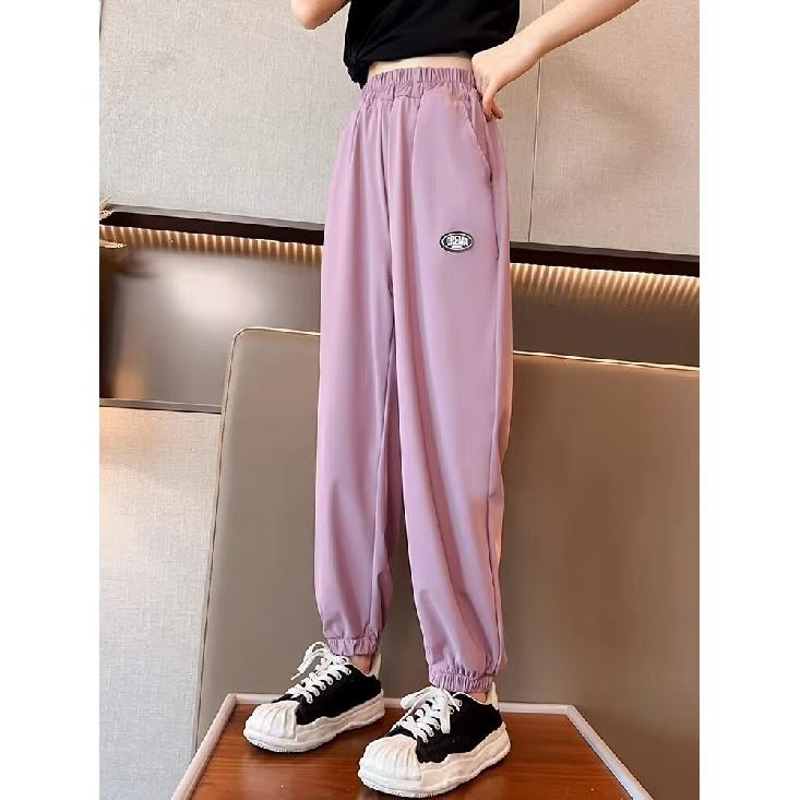 Pantaloni primaverili ed estivi per ragazzi, pantaloni per bambini e adolescenti, pantaloni sportivi sottili per bambini, pantaloni dritti alla moda con tre barre alla moda