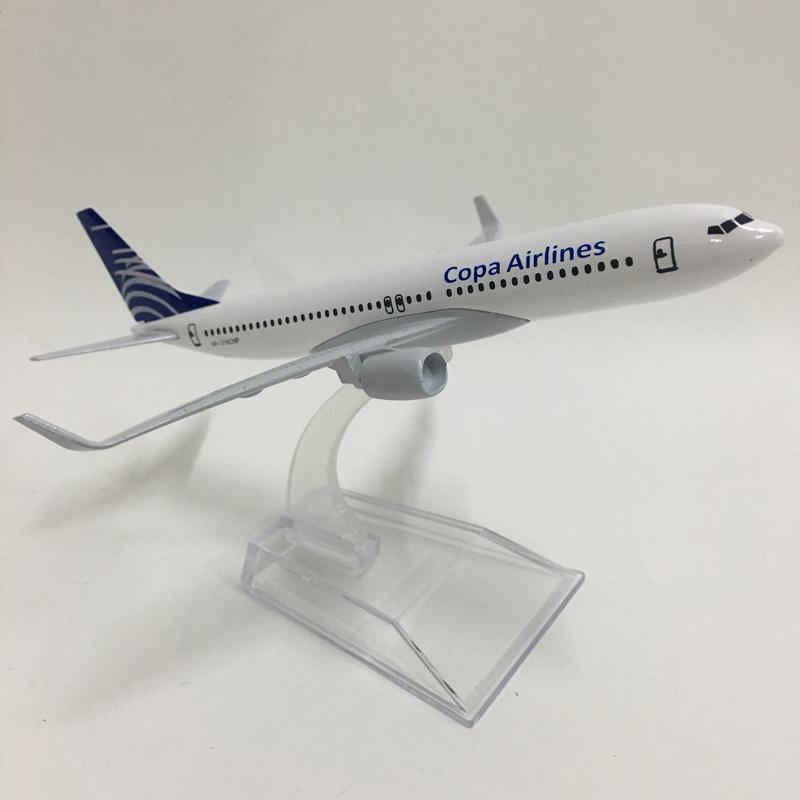 Jason Tutu 16cm Copa Airlines Boeing B737-800 Modellflugzeug Diecast Metall 1/400 Maßstab Flugzeug