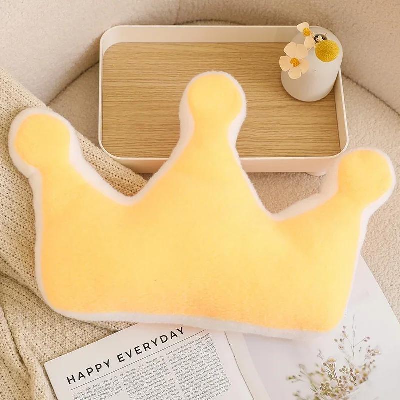 Natural Plush Pillow Stuffed Soft Shooting Star Heart Flower Rainbow Cloud Moon Crown Decor Sofa Chair Cushion Kids Gift