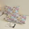 3pcs Fitted Sheet Set Cute Bear Pattern Print Design Easy Care Bed Sheet With Pillowcases For Bedroom Decor