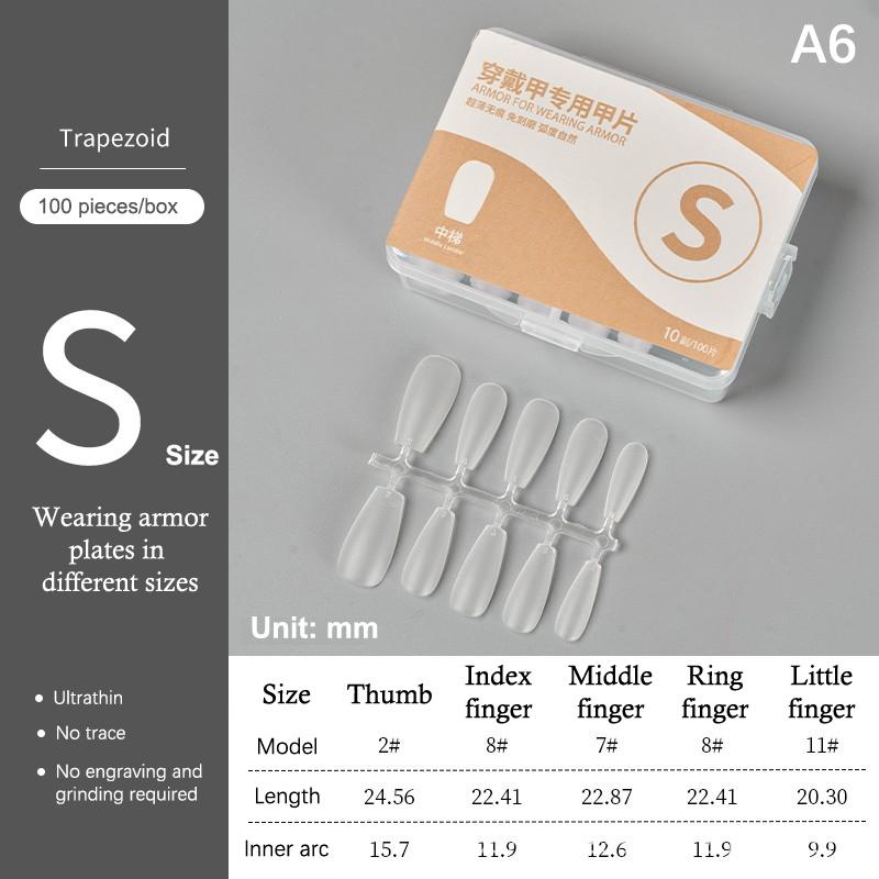 100Pcs/Box Matte Fake Nails No Polishing Press On False Nails Medium Short Design High Matt Soft Gel Nail Tips For Extension