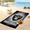Las Vegas Raiders Custom Beach Towel, Print Your Name Text Lightweight Absorbent Towel for Swimming Travel