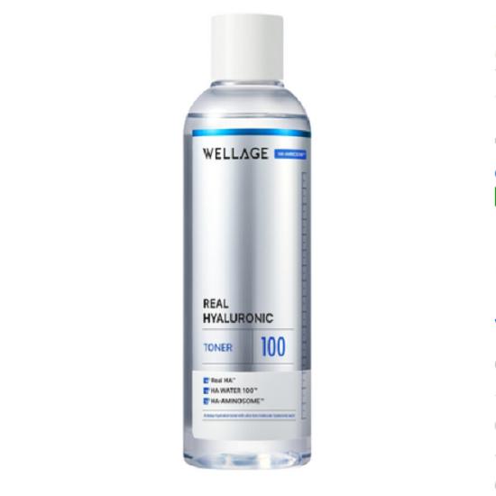 WELLAGE Real Hyaluronic 100 Toner, 200ml, 1 Unit