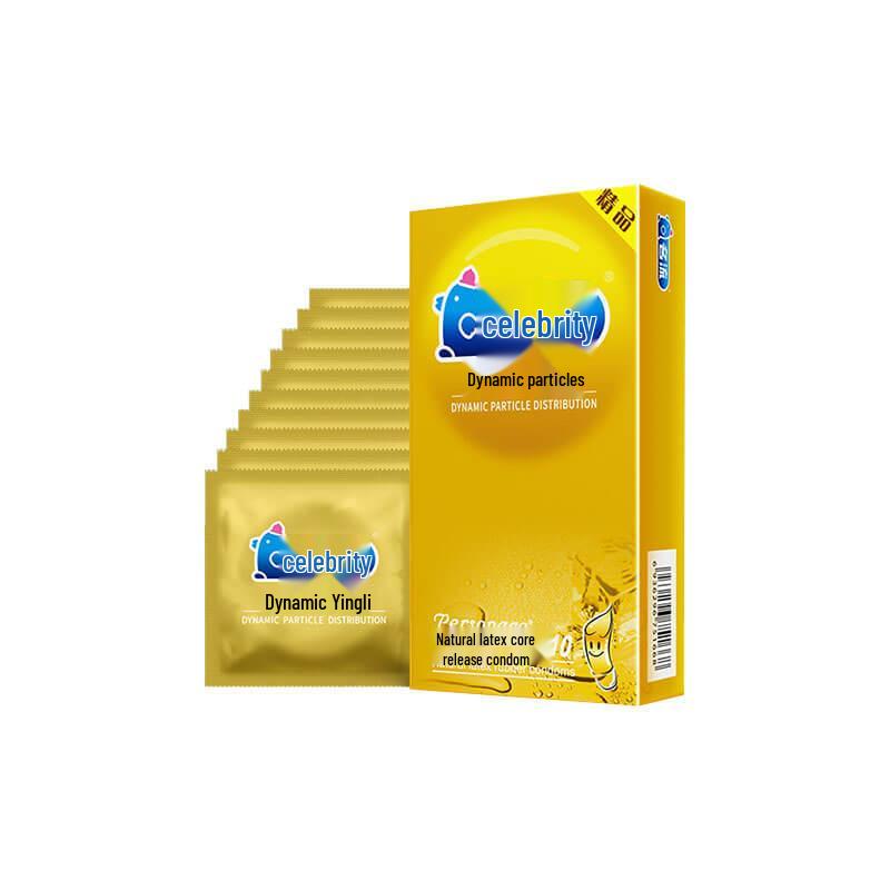 Ultra Thin Ribbed & Lubricated Condoms with Hyaluronic Acid - 10 Pack Adult Sex Toy