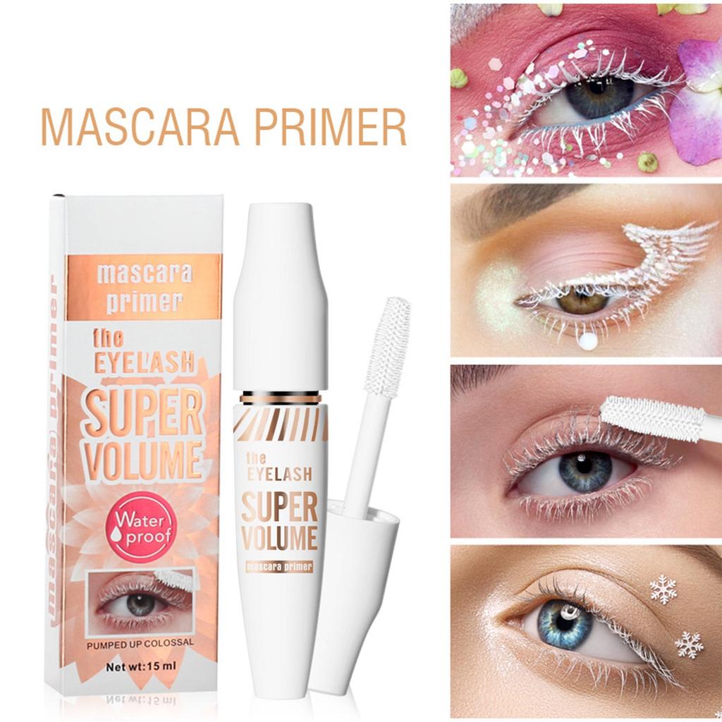 White Thick Curly Waterproof Eye Black For Christmas Makeup Eye Black Thick Eye Blac