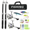 1.8m Dual-Use Double Telescopic Fishing Rod Combo Set EVA Handle Sea Freshwater Cross-Border Fishing Gear