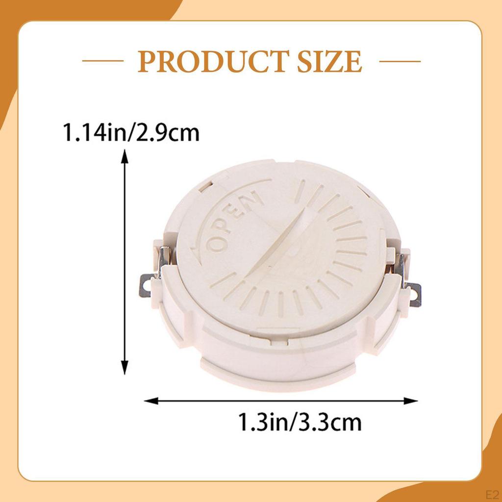 Holder Case 2 Pins Compact Replace Professional Container with Cover for Home Electric PCB