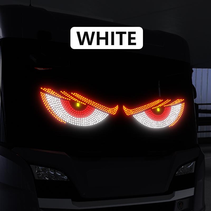 Car LED Devil's Eye Vehicle Signal Lights Universal Dynamic LED Headlights Windshield Decoration Auto Truck Warning Strobe Lamps