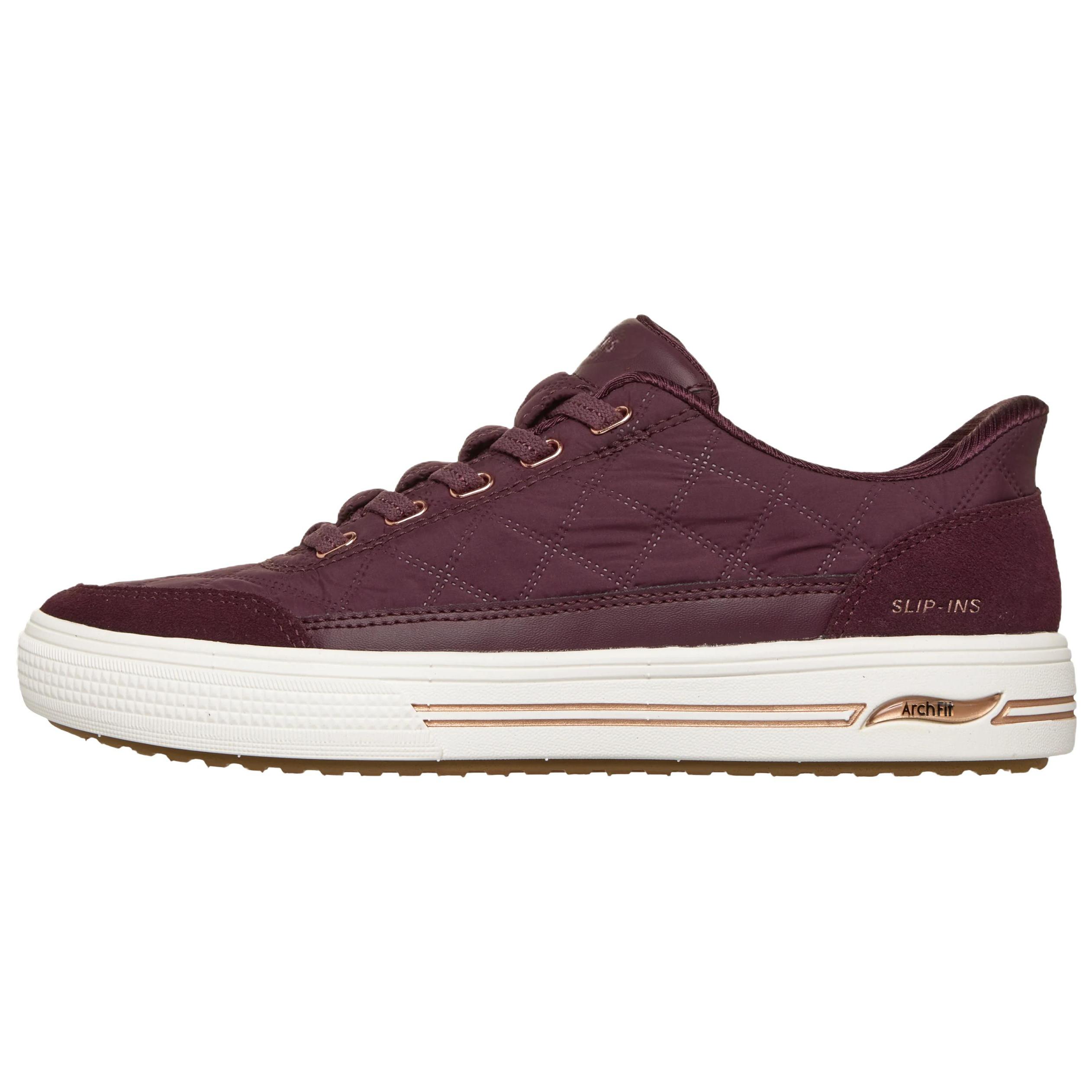 Skechers Archfit Arcade - Cozyfit Cuddle Steps Удобные Универсальные Дышащие Поддерживающие Кроссовки Женские кроссовки Бордовый 177209-WINE 35