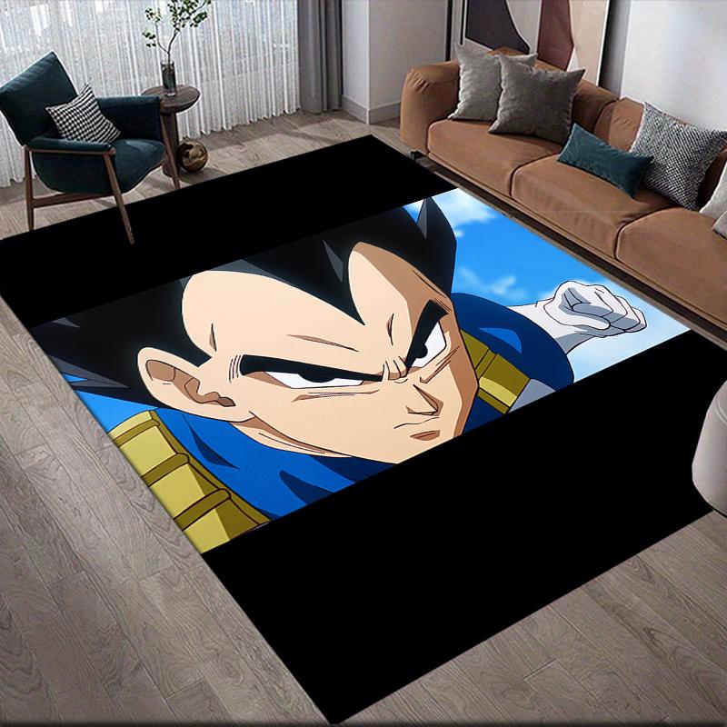 Dragon Ball Vegeta Theme Square Area Rug, Non-Slip Floor Mat for Home Office, Perfect Gift for Dragon Ball Fans.chl 60x90cm