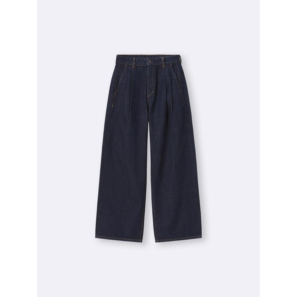 GU by Uniqlo Denim Tuck Trousers Q+e