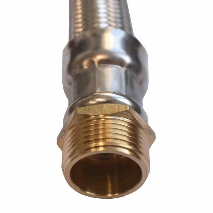 Tuyau Blindé DN25 Inox Coudé, Certifié DVGW