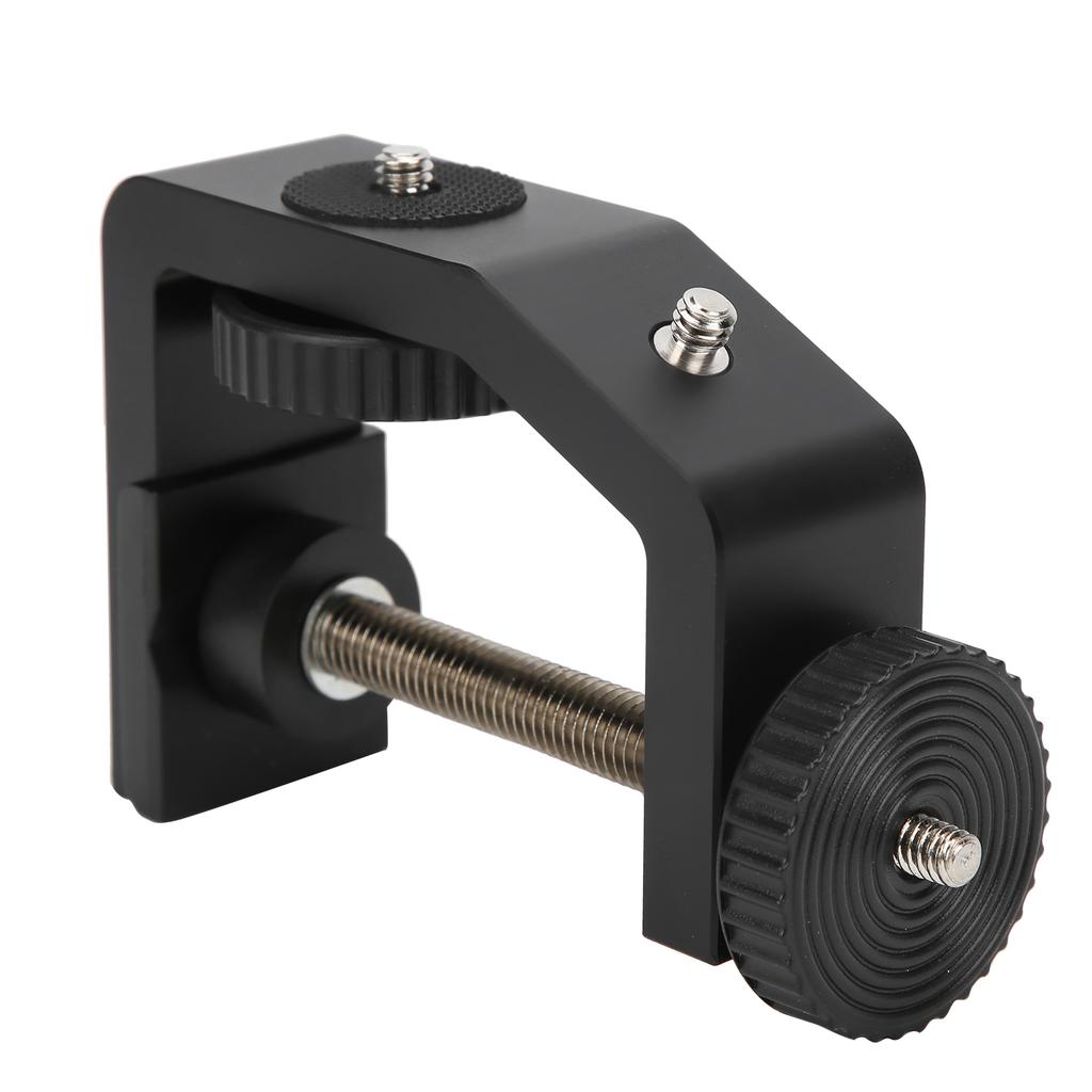 Desk Camera Mount Stand Aluminum Tabletop Desk C Clamp Light Stand with 1 4in Screw(Large CClamp )