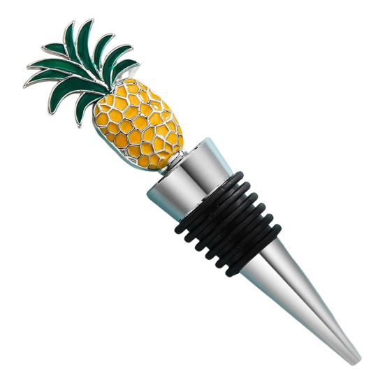 Wine Bottle Stopper Pineapple Design Vacuum Sealed Twist Cap Reusable Champagne Stopper Red Wine Cork for Bar Tools Wine Gifts