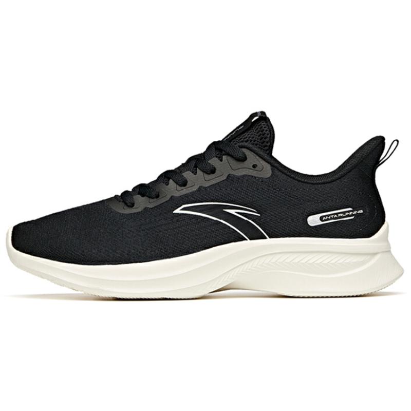 

Anta Cushioning Anti-Slip And Wear-Resistant Low-Top Running Shoes Men s Black White Sneakers 112235570S-6 42.5