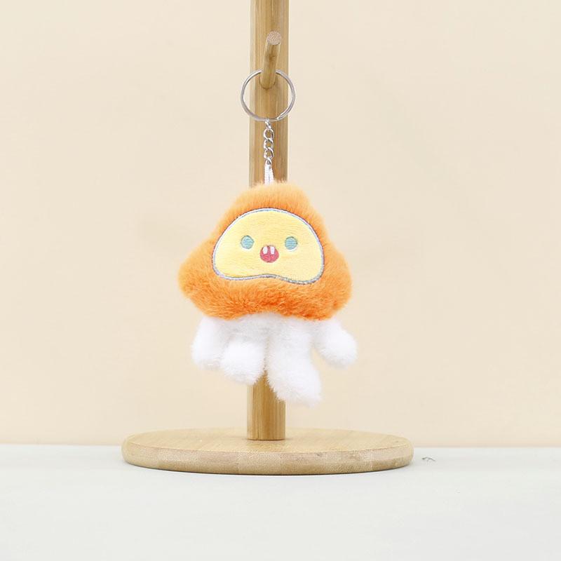 Adorable Plush Mushroom Keychain Cartoon Stuffed Toy For Girls Cute Gift Accessory