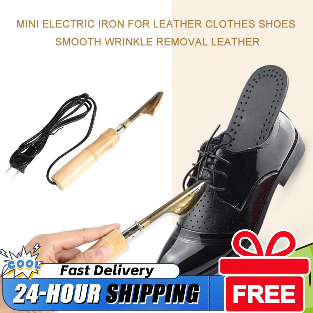 Mini Craft Electric Iron Leather Clothes Shoes Smooth Wrinkle Portable Removal Leather Surface Caft Repair Soldering Iron Tool