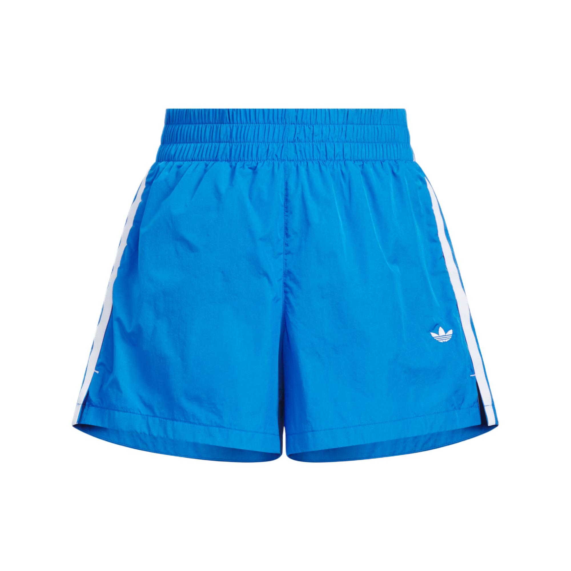 Adidas Originals 3-Stripes Breathable Elastic Mid-Rise Casual Sports Shorts Women Black KF0320 M