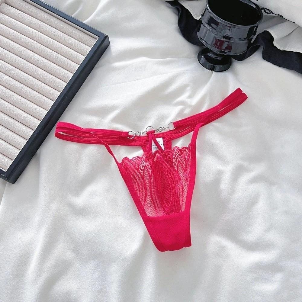 Low Waist Lace Panties Chain Thin Belt Thong Sweet Fashion Underwear for Women  Women